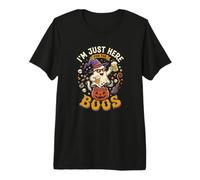 Je suis Juste là pour Halloween avec The Boos Witch Ghost Beer T-Shirt Haut de Gamme