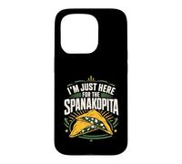 Je suis Juste là pour la Cuisine Grecque Amusante Spanakopita. Coque pour iPhone 15 Pro