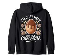 Je suis Juste là pour la gâterie sucrée des Amateurs d'œufs en Chocolat Sweat à Capuche