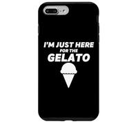 Je suis Juste là pour la Gelato Funny Vanilla Ice Cream Party Coque pour iPhone 7 Plus/8 Plus