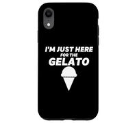 Je suis Juste là pour la Gelato Funny Vanilla Ice Cream Party Coque pour iPhone XR