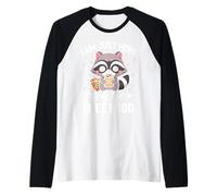 Je suis Juste là pour la Nourriture Gratuite Manche Raglan