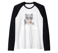 Je suis Juste là pour la Nourriture Gratuite Manche Raglan