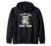 Je suis Juste là pour la Nourriture Gratuite Sweat à Capuche
