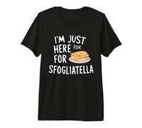 Je suis Juste là pour la pâte à la Ricotta Italienne Sfogliatelle T-Shirt Haut de Gamme