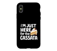 Je suis Juste là pour la Recette de Dessert Italien Cassata Cake Coque pour iPhone X/XS