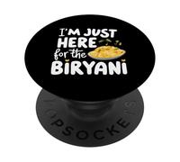 Je suis Juste là pour la Recette d'épices pour Le Plat de Riz Indien Biryani PopSockets PopGrip Adhésif