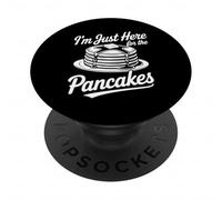 Je suis Juste là pour la soirée Pyjama de Pancakes PopSockets PopGrip Adhésif