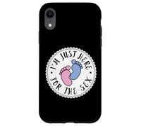 Je suis Juste là pour la soirée Sex Funny Gender Reveal Coque pour iPhone XR