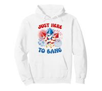 Je suis Juste là pour Lancer des Feux d'artifice Amusants avec Le Drapeau américain du 4 Juillet Sweat à Capuche