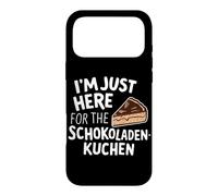 Je suis Juste là pour Le gâteau au Chocolat Allemand Schokoladenkuchen Coque pour iPhone 17 Pro Max