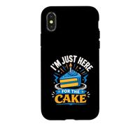 Je suis Juste là pour Le gâteau. Coque pour iPhone X/XS