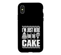 Je suis Juste là pour Le gâteau, Un invité de Mariage Amusant Coque pour iPhone X/XS