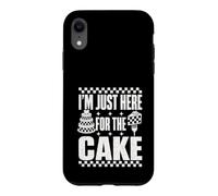 Je suis Juste là pour Le gâteau, Un invité de Mariage Amusant Coque pour iPhone XR