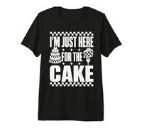 Je suis Juste là pour Le gâteau, Un invité de Mariage Amusant T-Shirt Haut de Gamme