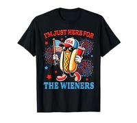 Je suis juste là pour le hot dog américain Wieners du 4 juillet T-Shirt