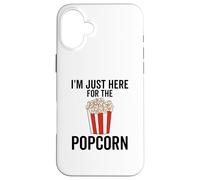 Je suis Juste là pour Le Popcorn Funny Movie Night Theater Coque pour iPhone 16 Plus
