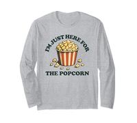 Je suis Juste là pour Le Popcorn Movie Theater Popcorn Manche Longue