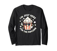 Je suis Juste là pour Le Popcorn Movie Theater Popcorn Manche Longue