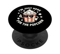 Je suis Juste là pour Le Popcorn Movie Theater Popcorn PopSockets PopGrip Adhésif