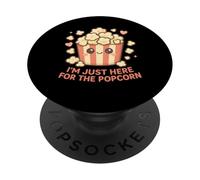 Je suis Juste là pour Le Popcorn Movie Theater Popcorn PopSockets PopGrip Adhésif