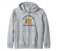 Je suis Juste là pour Le Popcorn Movie Theater Popcorn Sweat à Capuche
