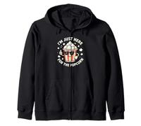 Je suis Juste là pour Le Popcorn Movie Theater Popcorn Sweat à Capuche