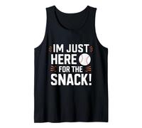 Je suis juste là pour le Snack Baseball Brother Sister Lover Débardeur