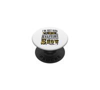 Je suis Juste là pour Le Spectacle de la mi-Temps PopSockets PopGrip Adhésif