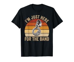 Je suis Juste là pour Le Spectacle de mi-Temps du Groupe Sousaphone Marching T-Shirt