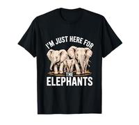 Je suis juste là pour le zoo animalier Elephants Safari T-Shirt