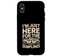 Je suis Juste là pour Les Amateurs de Dumplings Coque pour iPhone X/XS
