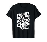 Je suis Juste là pour Les Amateurs de Snacks Amusants aux croustilles T-Shirt Graphique avec Valeur