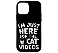Je suis Juste là pour Les Chats Vidéos Funny Internet Cat Memes Coque pour iPhone 12 Mini