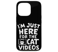 Je suis Juste là pour Les Chats Vidéos Funny Internet Cat Memes Coque pour iPhone 13 Pro