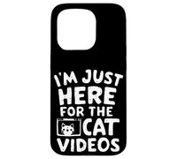 Je suis Juste là pour Les Chats Vidéos Funny Internet Cat Memes Coque pour iPhone 15 Pro