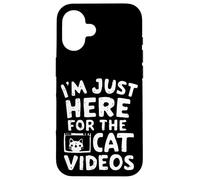 Je suis Juste là pour Les Chats Vidéos Funny Internet Cat Memes Coque pour iPhone 16