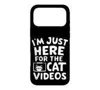 Je suis Juste là pour Les Chats Vidéos Funny Internet Cat Memes Coque pour iPhone 17 Pro Max