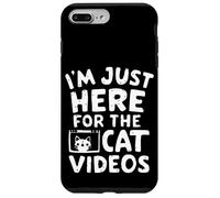 Je suis Juste là pour Les Chats Vidéos Funny Internet Cat Memes Coque pour iPhone 7 Plus/8 Plus