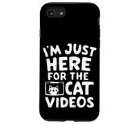 Je suis Juste là pour Les Chats Vidéos Funny Internet Cat Memes Coque pour iPhone SE (2020) / 7/8