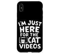 Je suis Juste là pour Les Chats Vidéos Funny Internet Cat Memes Coque pour iPhone XS Max