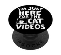 Je suis Juste là pour Les Chats Vidéos Funny Internet Cat Memes PopSockets PopGrip Adhésif