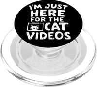 Je suis Juste là pour Les Chats Vidéos Funny Internet Cat Memes PopSockets PopGrip pour MagSafe