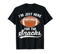 Je suis Juste là pour Les collations drôles de Football T-Shirt