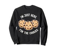 Je suis Juste là pour Les Cookies Cute Kawaii Cookie Love Sweets Sweatshirt