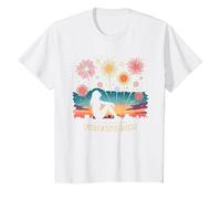 Je suis Juste là pour Les Feux d'artifice T-Shirt, Enfant, Blanc, 4 Ans