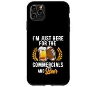 Je suis Juste là pour Les publicités et pour Boire de la bière au Football Coque pour iPhone 11 Pro Max