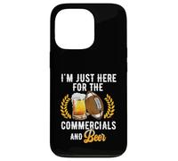 Je suis Juste là pour Les publicités et pour Boire de la bière au Football Coque pour iPhone 13 Pro