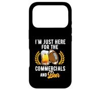 Je suis Juste là pour Les publicités et pour Boire de la bière au Football Coque pour iPhone 17 Pro
