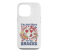Je suis Juste là pour Les Snacks, Amusant, Amateur de Baseball, Art Vintage Coque pour iPhone 13 Pro